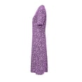 thumbnail image 5 of Lisingtool Summer Dresses for Women 2024 Sundresses for Women 2024 Casual Dresses for Women Floral Dresses for Women 2024 Plus Summer Dresses Size Sleeve Women's Dress Purple, 5 of 6