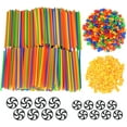 thumbnail image 5 of Playlearn 800pc Building Straws & Connectors STEM Educational Toy for Kids, 5 of 7