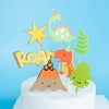 DIY Happy Birthday Dinosaurs Birthday Cake Decoration Set For Kids Party Decoration Cute Dino Clouds Tree Props