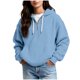 thumbnail image 1 of Ounisa Womens Hoodies Casual Long Sleeve Drawstring Waffle Pullover Tops Loose Hooded Sweatshirt with Pocket, 1 of 8