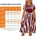 thumbnail image 2 of TEMOFON Womens Dress Short Sleeve Mini Dress Round Neck Flowy Hem Casual Summer Loose Fit Fashion Dress Winered Chic Dresses, 2 of 6
