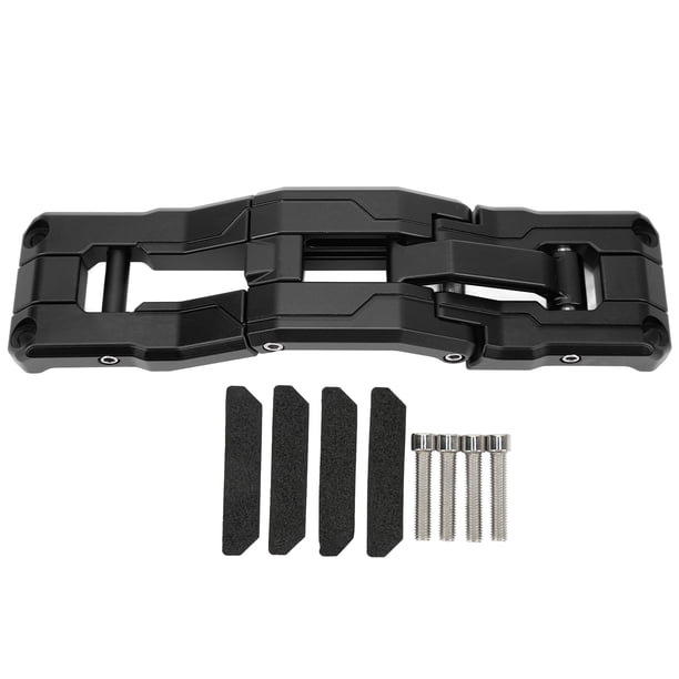 Reemplazo del pedal del pie de aleación de aluminio del paso de la bisagra de la puerta para Jeep Wrangler JK JKU JL JLU 2007-2021 negro Jadeshay A