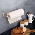 thumbnail image 5 of Self-Adhesive Paper Towel Holder Roll Rack Under Cabinet Steel Wall Mount Metal, 5 of 6