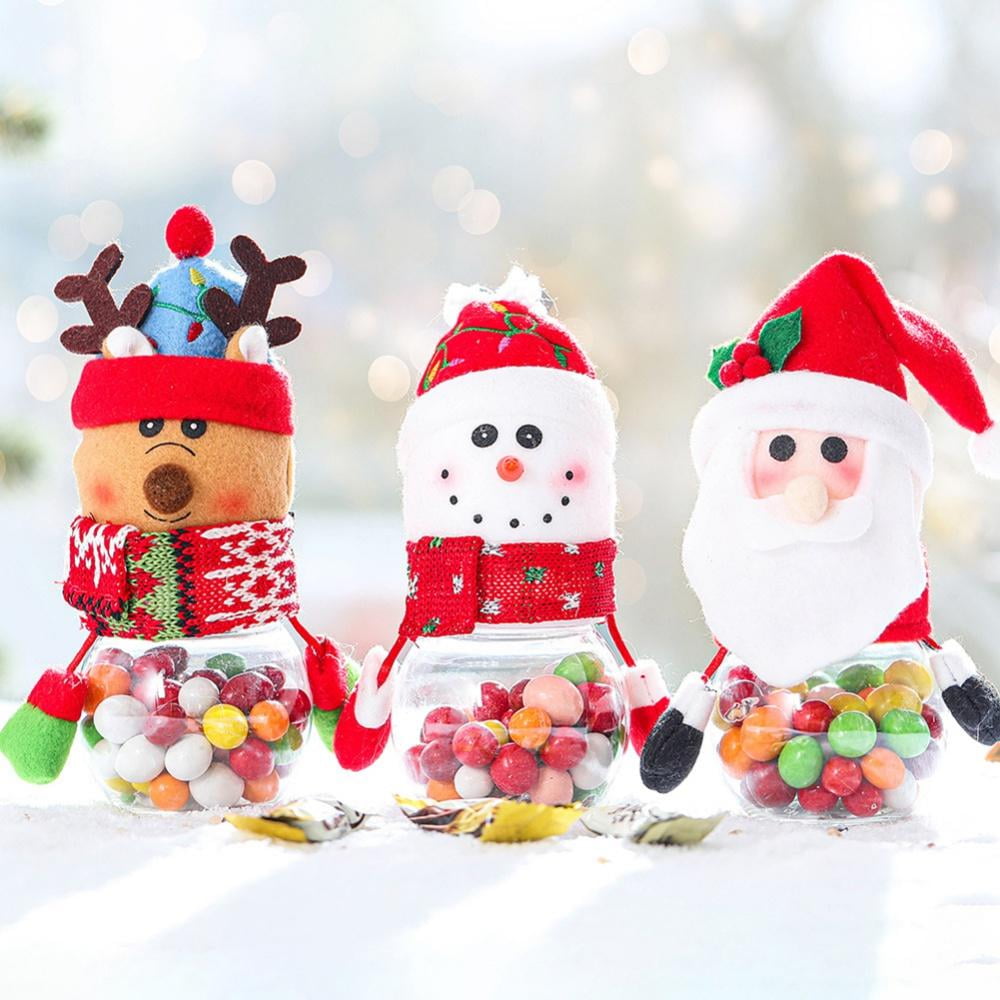 Dropship 5 Pieces Christmas Candy Jar Food Storage Container Santa Claus  Snowman Elk Bear Cute Sugar Box Piggy Bank Coin Container Decorative Sugar  Cookies Chocolate Jars Holiday Xmas Decor Gift Bottle to