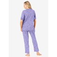 thumbnail image 3 of Dreams & Co. Plus Size Printed Henley PJ Set, 3 of 6