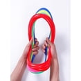 thumbnail image 4 of Hopscotch Ring Set 10 15 inch Diameter with Connectors, Outdoor Backyard Game for Kids, Agility Rings with Storage Bag, Boys Girls Gift, 4 of 9