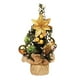thumbnail image 1 of Árbol de Navidad en miniatura simulado de 7,87 '' hecho a mano Mini árbol de Navidad artificial para Oro, 1 of 9