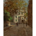thumbnail image 2 of Paul Cornoyer 20x24 Gold Ornate Framed and Double Matted Museum Art Print Titled - The Village, New York City (circa 1895), 2 of 4