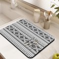 thumbnail image 3 of Washable Rubber Boho Style Vintage Floral Dish Drying Mats for Kitchen Counter Home Large Coffee Bar Pad Accessories and Decor for Utensils Stemware 18''x24'', 3 of 7