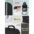 thumbnail image 6 of HOZVOMI Portable Hanging Toiletry Bag for Men & Women - 3-in-1 Nylon Travel Organizer with Dry & Wet Separation, Foldable Storage for Bathroom, Home, Vacation, Gym (Multicolor), 6 of 7