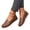 Brown, variant on Women's Classic Comfort Leather Loafers Casual Slip-On Walking Flats Driving Boat Shoes Round Toe Lightweight Low Top Non Slip Cute Business Work Office Dress Shoes Black 5.5