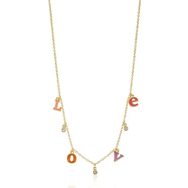 Way to Celebrate Valentine's Day Love Necklace, 1 Piece
