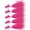 Pink-1oz-5 Pack, variant on 5-pack Bucktail Jigs Hair Saltwater Freshwater Fishing Lures Surf Jig Heads White Luminochartreuse Swimbait For Bflounder Striper Bluefish Halibut Redfish