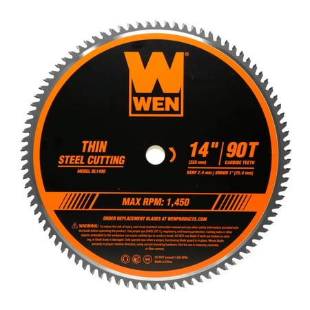 UPC: 0044459990888 | WEN 14-Inch 90-Tooth Carbide-Tipped Professional Metal Saw Blade for Thin Steel Cutting  BL1490