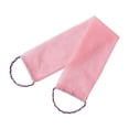 thumbnail image 1 of Paño exfoliante corporal para limpieza profunda con asas de malla densa para baño Rosa, 1 of 8