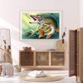 thumbnail image 4 of Pescado 5D DIY Full Round Drill Diamond Painting Rhinestones Mosaico Imagen 40x30cm Hugtrwg Para estrenar, 4 of 9
