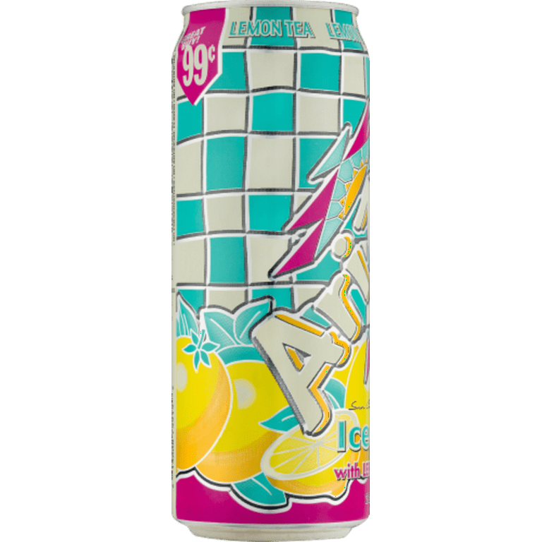 2X - AriZona Lemon Iced Tea Can 22 fl oz - Walmart.com