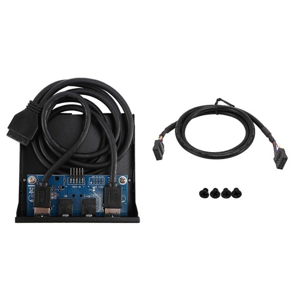 3.5' 2 USB3.0 A Hub + HD Audio to 20Pin Floppy Front Drive Panel