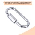 thumbnail image 5 of Unique Bargains 4mm Oval Shape Quick Link Screw Lock Chain Connector Silver Tone 10 Pack, 5 of 5