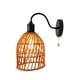 thumbnail image 5 of Aplique de pared de habitación,Aplique de pared decorativo Lámpara rural de estilo japonés,Lámpara colgante de ratán con luz de aplique de montaje en pared,Aplique de lámpara de pared de Yuyangstore Aplique de pared de habitación, 5 of 7