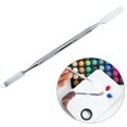 thumbnail image 3 of MesaSe Makeup Foundation Palette Stainless Steel Mixing Tool Double Head Silver, 3 of 6