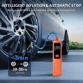 thumbnail image 2 of Car Tire Air Pump Portable, 150PSI Cordless Tire Inflator with Digital Pressure Gauge, Auto Shut Off, 3X Faster Inflation, Air Compressor for Car Tires, Motorcycle, Bike, Ball, Orange, 2 of 7