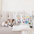 thumbnail image 4 of Ambesonne Cartoon Throw Pillow Cover 2 Pack, Dancing Characters, 20", Sky Blue Pink Marigold, 4 of 5