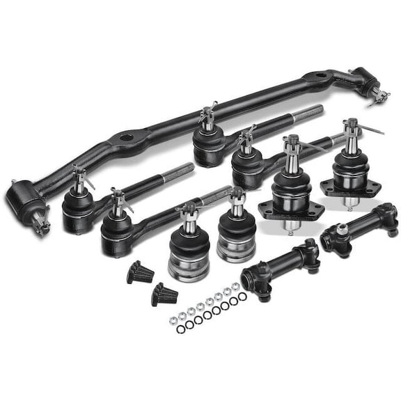 Front Ball Joint and Tie Rod End Kit 11 - Compatible with 1978 - 1987 Chevy El Camino 1979 1980 1981 1982 1983 1984 1985 1986