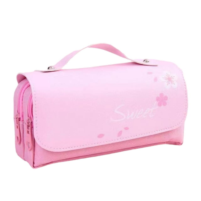 Estuche para lápices FloreceBien Estuche para lápices Estuche para lápices Estuche para lápices lindo estudiante multifunción, rosa