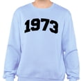 thumbnail image 2 of 1973 College Style Sweatshirt Unisex 3X-Large Light Blue, 2 of 5