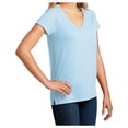 thumbnail image 4 of Yellow Rooster Women's Short Sleeve V-Neck Re-T-Shirts Crystal Blue 2XL, 4 of 6