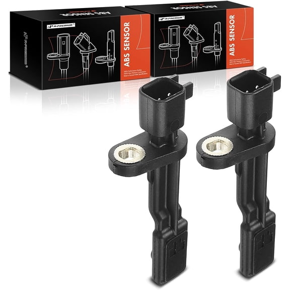 A-Premium ABS Wheel Speed Sensor Compatible with Dodge & Jeep Models - Nitro 2007-2011, Liberty 2008-2012, Wrangler 2007-2017, Sport Utility - Rear Driver and Passenger Side, (2-PC Set)
