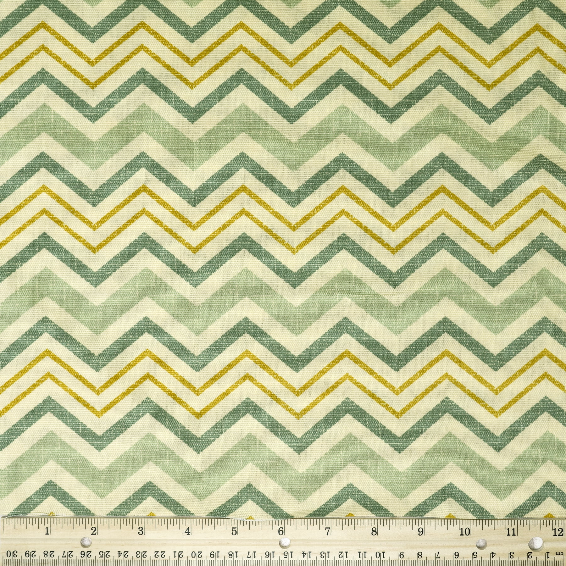 Waverly Inspirations 45' 100% Cotton Chevron Sewing & Craft Fabric 8 yd By the Bolt, Chai