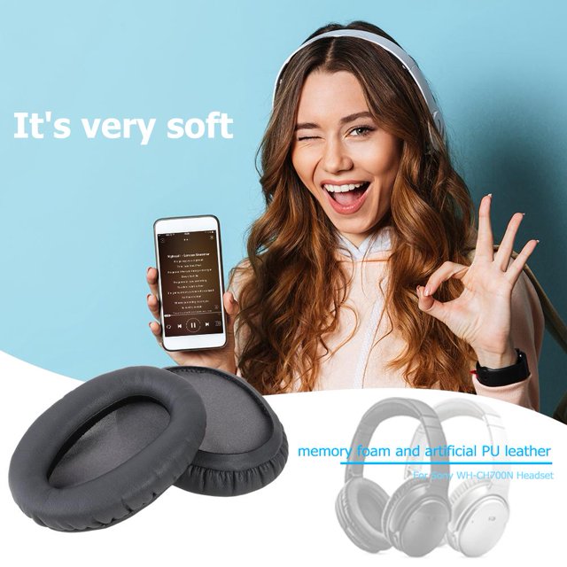 1 par de accesorios para almohadillas para los oídos, funda suave para los oídos, almohadillas suaves para Sony WH-CH700N Sywqhk Para estrenar