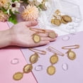 thumbnail image 3 of 6 juegos de 3 estilos de prendedores de boda ovalados de aleación con dijes para fotos de ramos de novia, ideales como regalo para los novios. Broche para recuerdos de boda., 3 of 9