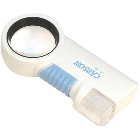 Carson MagniFlash 5x Magnifier Loupe, White