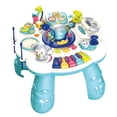 thumbnail image 4 of Mesa de actividades de aprendizaje musical, juguete sensorial con sonido, regalo para niños pequeños. L Azul, 4 of 9