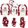 thumbnail image 1 of 2023 Pijamas navideños a juego para la familia Cuadros rojos Pijamas navideños clásicos Jammies divertidos Ropa de dormir linda Conjuntos de ropa de dormir, 1 of 3