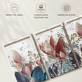 thumbnail image 6 of Elephant Stock Pastel Flowers Wall Art - Horizontal Multi Panel Canvas - Lobby Wall Decor - Floral And Botanical Multi Panel - Gray And Teal Decor - 56" x 27", 6 of 8
