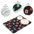 thumbnail image 3 of Yayeee Dish Drying Mat for Kitchen Counter 16"x18" Microfiber Absorbent Pad, Red Block Pattern, 3 of 7