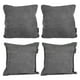 thumbnail image 1 of Set de 4 Cojines (2 Cuadrados + 2 Cuadrados Grandes) Duke Gris Oscuro, 1 of 7