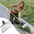 thumbnail image 1 of weibbin Heavy Duty Multi Functional Cleaning Shovel with Handle, Snow Removal and Garden Tool, Stainless Steel, 9.8 Inch, 1 of 7