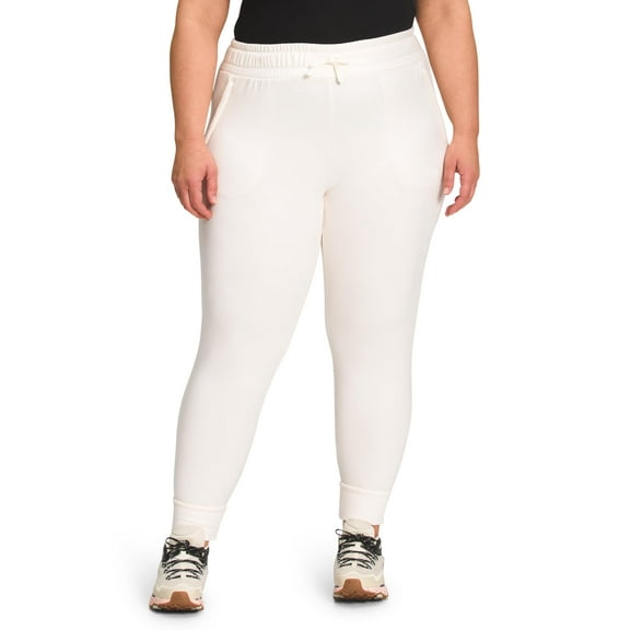 The North Face Canyonlands Fleece Plus Womens Joggers Gardenia White Heather 3X