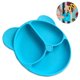 thumbnail image 2 of Platos de silicona para niños pequeños Platos para bebés Apto para lavavajillas y microondas Platos de silicona para niños antideslizantes e irrompibles, 2 of 8