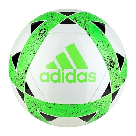 Adidas Starlancer V Youth Soccer Ball CZ9551 - White, Green, (Best Youth Soccer Academies In The World)