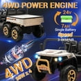 thumbnail image 5 of Eastvita 2-Seater 24V 6-Wheel Ride-On Dump Truck, Remote, Shovel, Music, Electric Dump Bed, 5 of 7