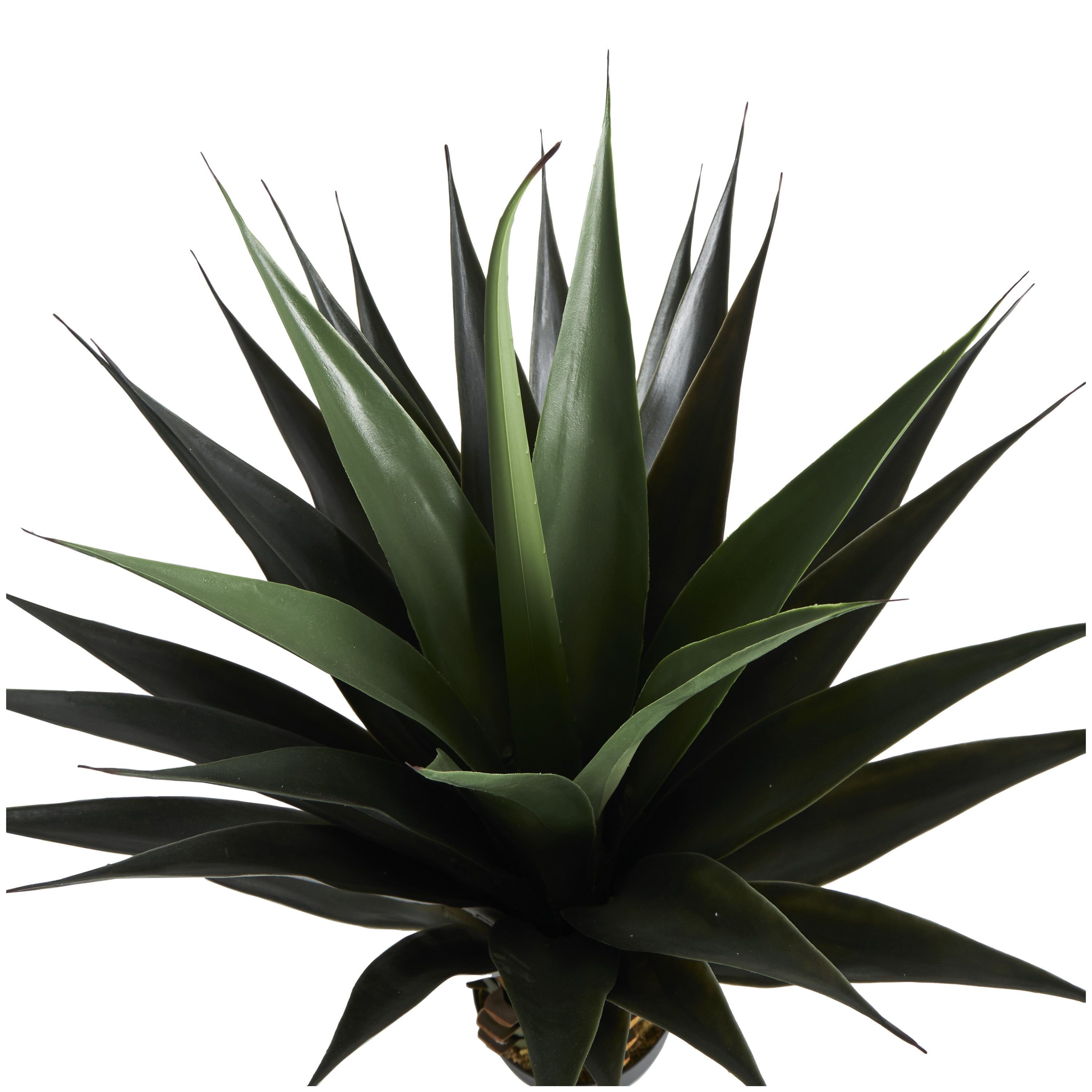DecMode 47" Artificial Agave Tree in Black Pot