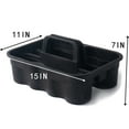thumbnail image 2 of Matthew Cleaning Products Tote Caddy Adult, All Purpose Heavy Duty Compartment, Black, 2 of 5