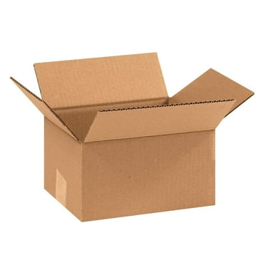 Corrugated Cardboard Box 9"L x 7"W x 5"H (Pack of 25), Cardboard Boxes Perfect for Moving, Storing, Packing & Shipping, Ideal for Small & Medium Items, Storage, and Mailing 25 Pack