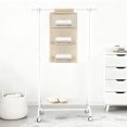 thumbnail image 3 of Unique Bargains 1 Pc Closet Organizer Durable Three-Tier Wall Hanging Storage Bag Beige, 3 of 6